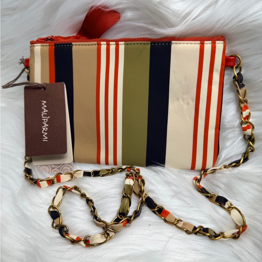 NWT- Maliparmi Vibrant Striped Shoulder Bag